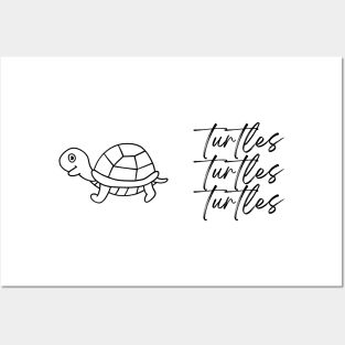 Turtles Turtles Turtles Posters and Art